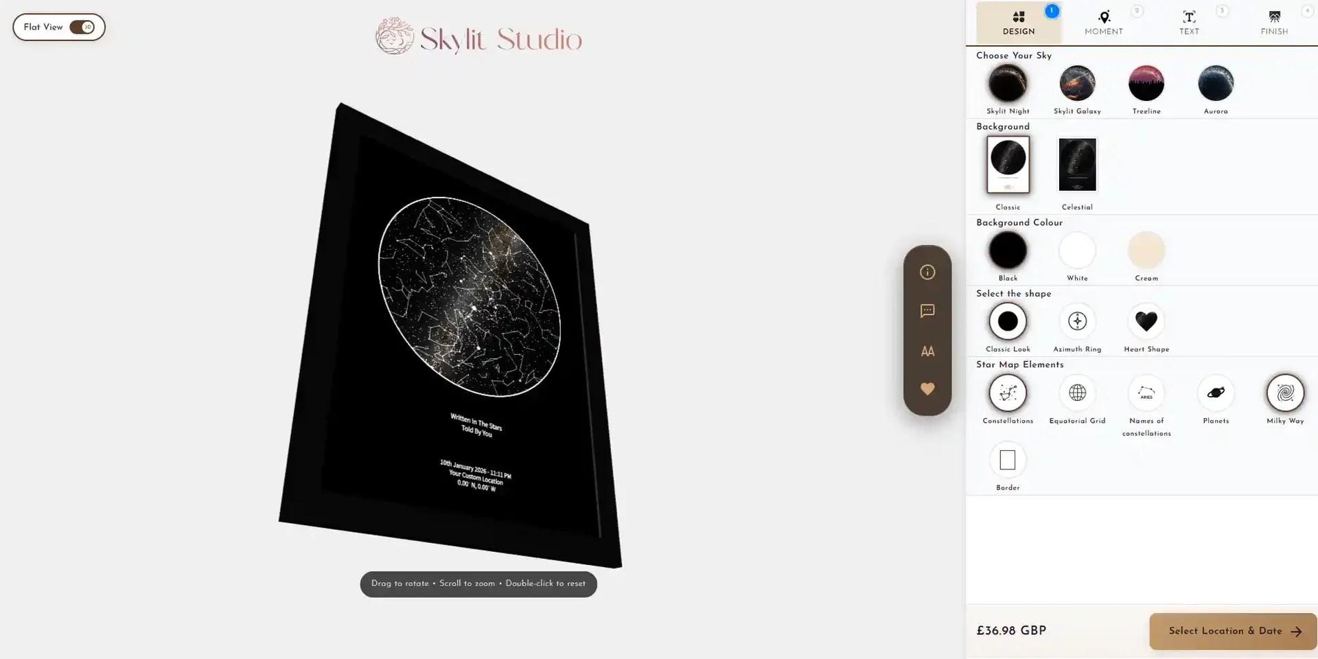 3D Star Map Customiser